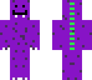 purple dinosaur skin darker spots