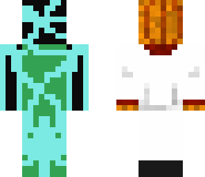 neon pumpkin man