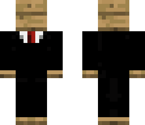 wood man in suit