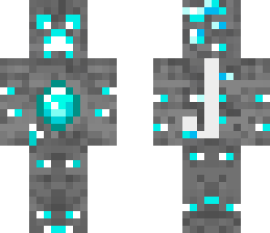 wierd smiley guy with glasses and diamond ore suit