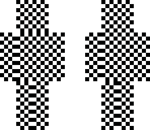 checkered