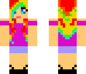 rainbow girl