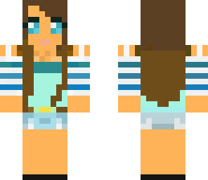 the girl with the striped sleeves