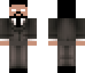 herobrine in a suit