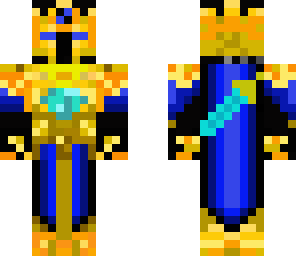 golden king with sword