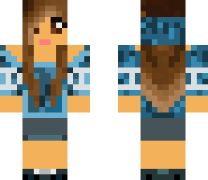 blue hoodie girl