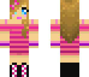 cute striped girl