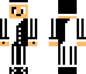 black and white man