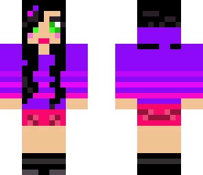 girl in purple
