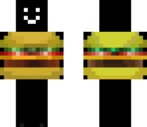 hamburger with happy face