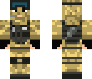 soldat med handskar