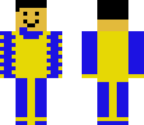 blue and yellow king