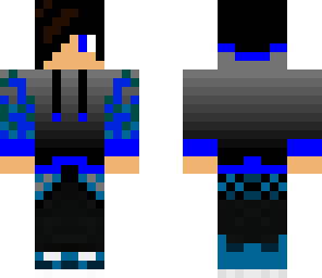 blue fire hoodie