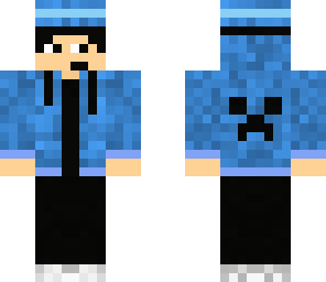 blue suit with fedora
