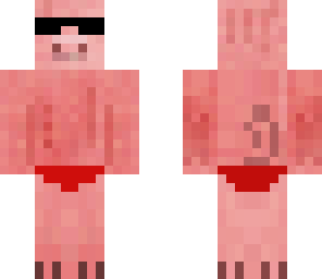 speedo pig with sunglasses