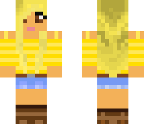 blonde girl without headset