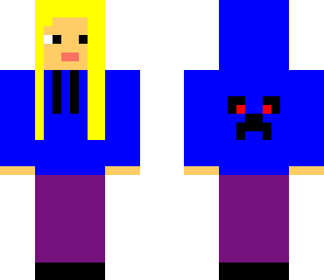 creeper girl with headphones