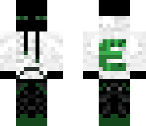 pinefur\'s green enderman in hoodie