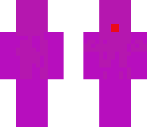 purple man with pop out face