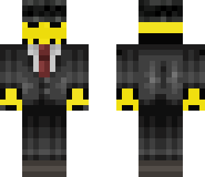 skeleton in suit