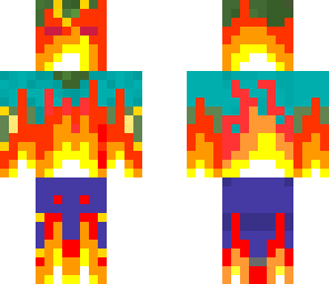 zombie on fire