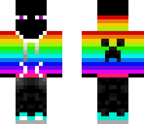 enderman rainbow hoodie