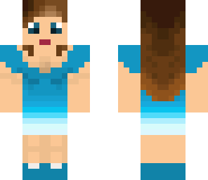 girl with blue dress