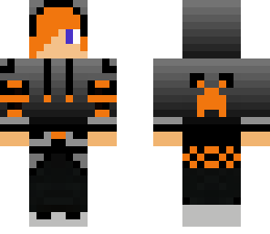 orange hoodie
