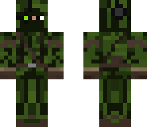 woodland ghillie sniper