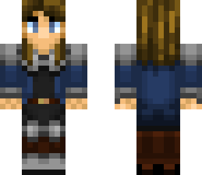 female adventurer with armor