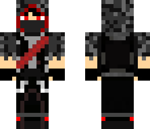 black assassin with red eyes