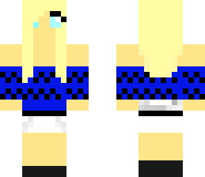 blue blonde girl