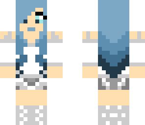 girl with blue hair
