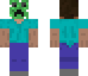 steve with creeper mask