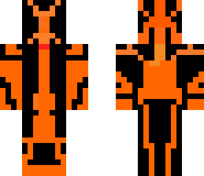 Neon orange | Minecraft Skin