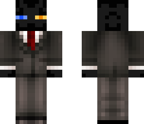 colorful enderman in a suit