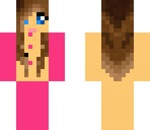 pink miencraft girl