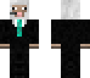 cool sheep in a suit