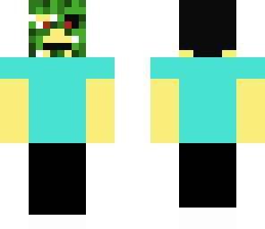 boy in a creeper masce