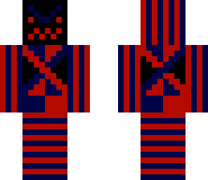 red and blue warrior
