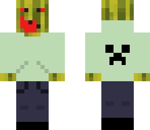 melon in creeper hoodie
