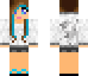 girl with blue streaks
