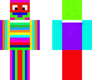 the colorful man