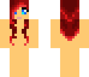 red head girl template
