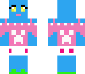 blue creeper girl loves music
