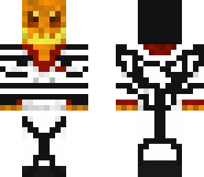 stripy pumpkin man