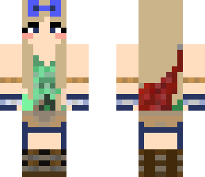 edit cute adventurer girl with green top