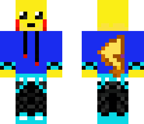 pikachu rockin a blue hoodie