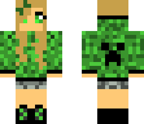girl in creeper hoodie