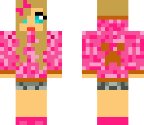 pink creeper hoodie girl
